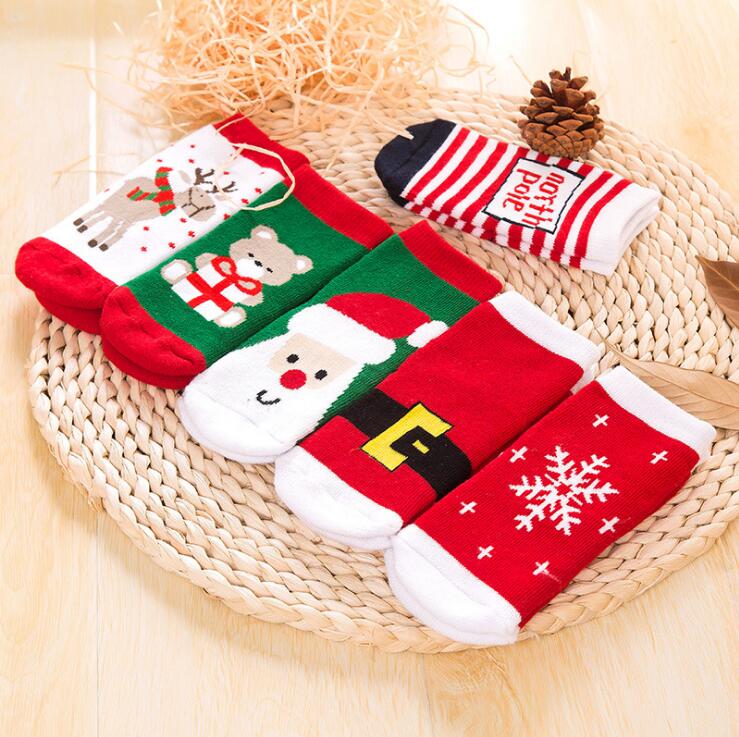 New cotton Christmas socks for children