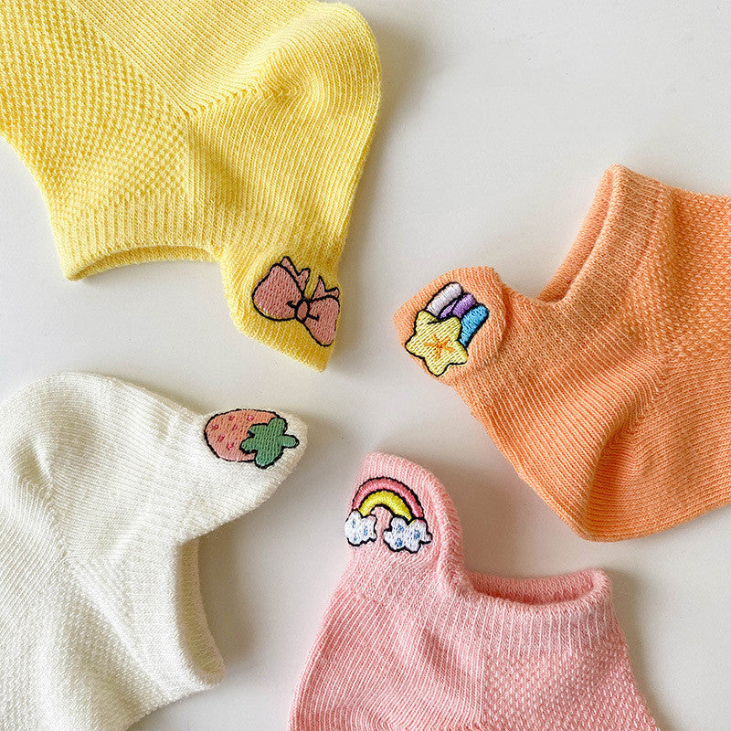 Cartoon Socks Combed Cotton Cute Girl Socks