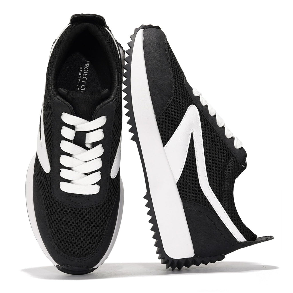 Project Cloud Womens Sneakers - Memory Foam Insole and Lightweight Spring Shoes - Non-Slip Lace Up Trendy Shoes - Fashion Sneakers for Women 2025