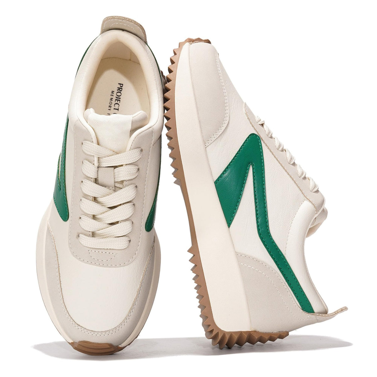 Project Cloud Womens Sneakers - Memory Foam Insole and Lightweight Spring Shoes - Non-Slip Lace Up Trendy Shoes - Fashion Sneakers for Women 2025